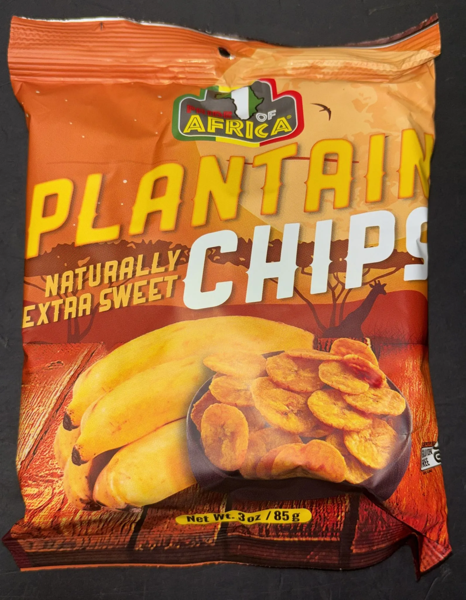 Pride of Africa Plantain Chips - Naturally Extra Sweet