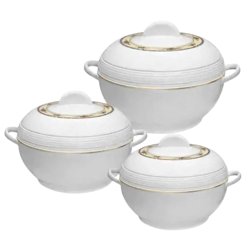 Ambient Casserole Insulated Food Warmer Round Thermal Hot Pot White 10Ltrs (1149)